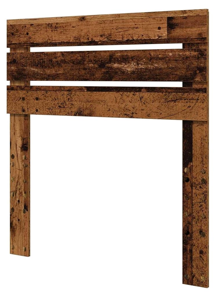 Kopfteil Altholz 90 cm, Holzwerkstoff, modernes rechteckiges Design, robuster Holzrahmen, stilvolles Bett-Accessoire für ein schönes Schlafzimmer