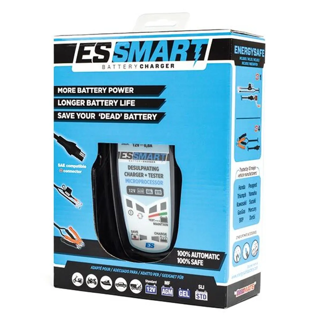 Chargeur de batterie ES SMART SAE TM-446 Optimate - Entretien 12V - 2