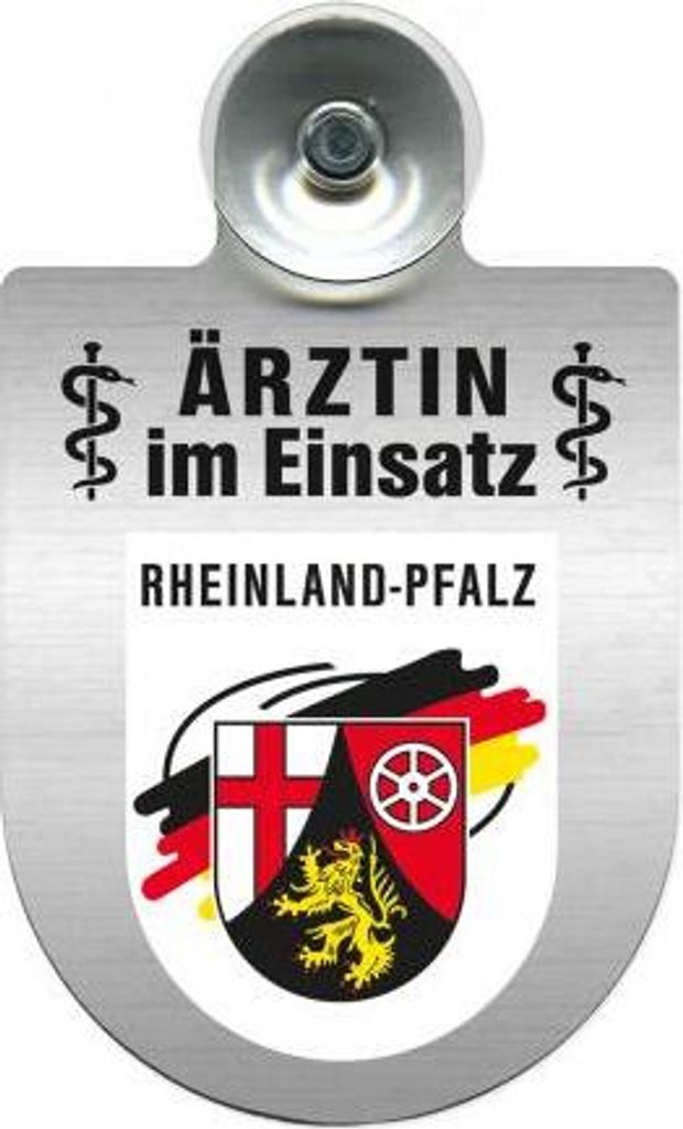 Einsatzschild Windschutzscheibe incl. Saugnapf - Ärztin im Einsatz - 309479 Color - Region Rheinland-Pfalz