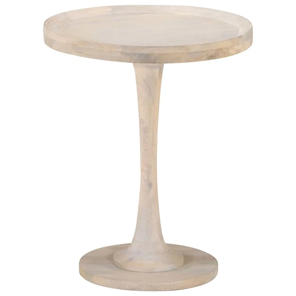 vidaXL Table d'appoint Ø60x75 cm en bois de manguier massif robuste