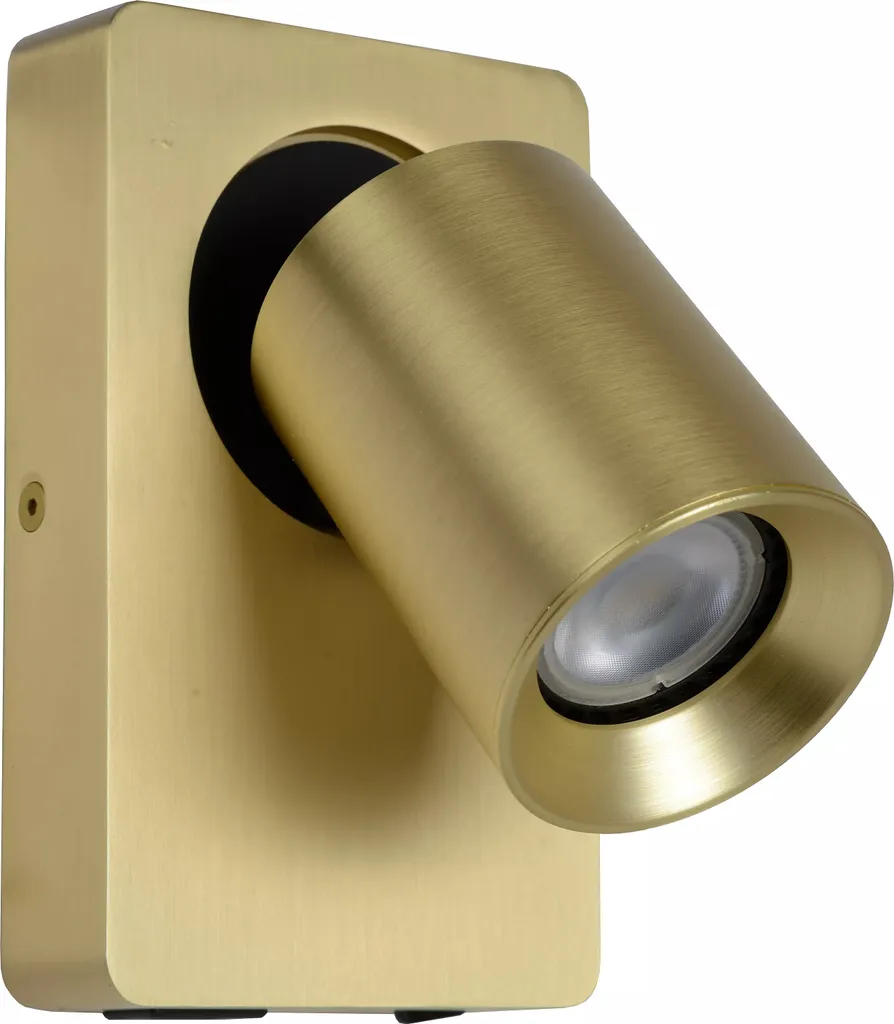 Applique dorée NIGEL format compact 11cm en aluminium culot GU10 5W