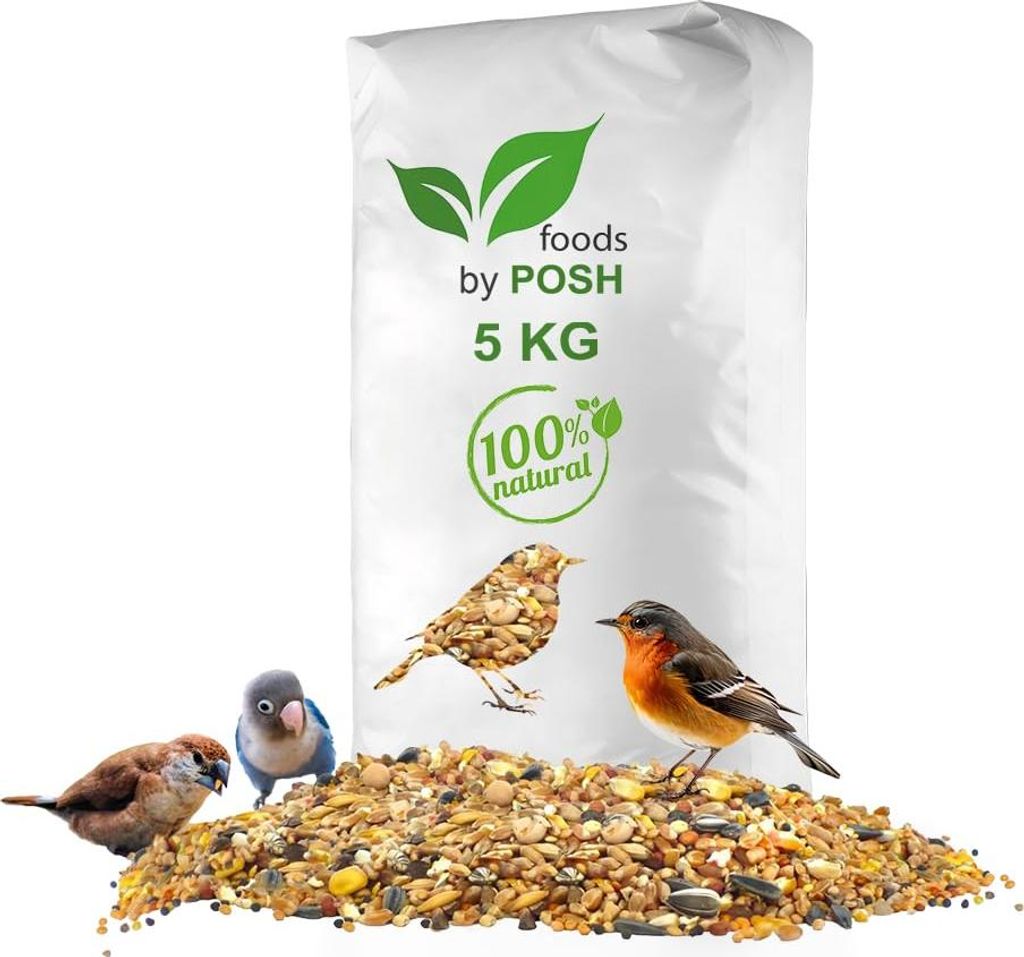 5 kg Vogelfutter, Premium-Mix für 4 Jahreszeiten, für Wildvögel