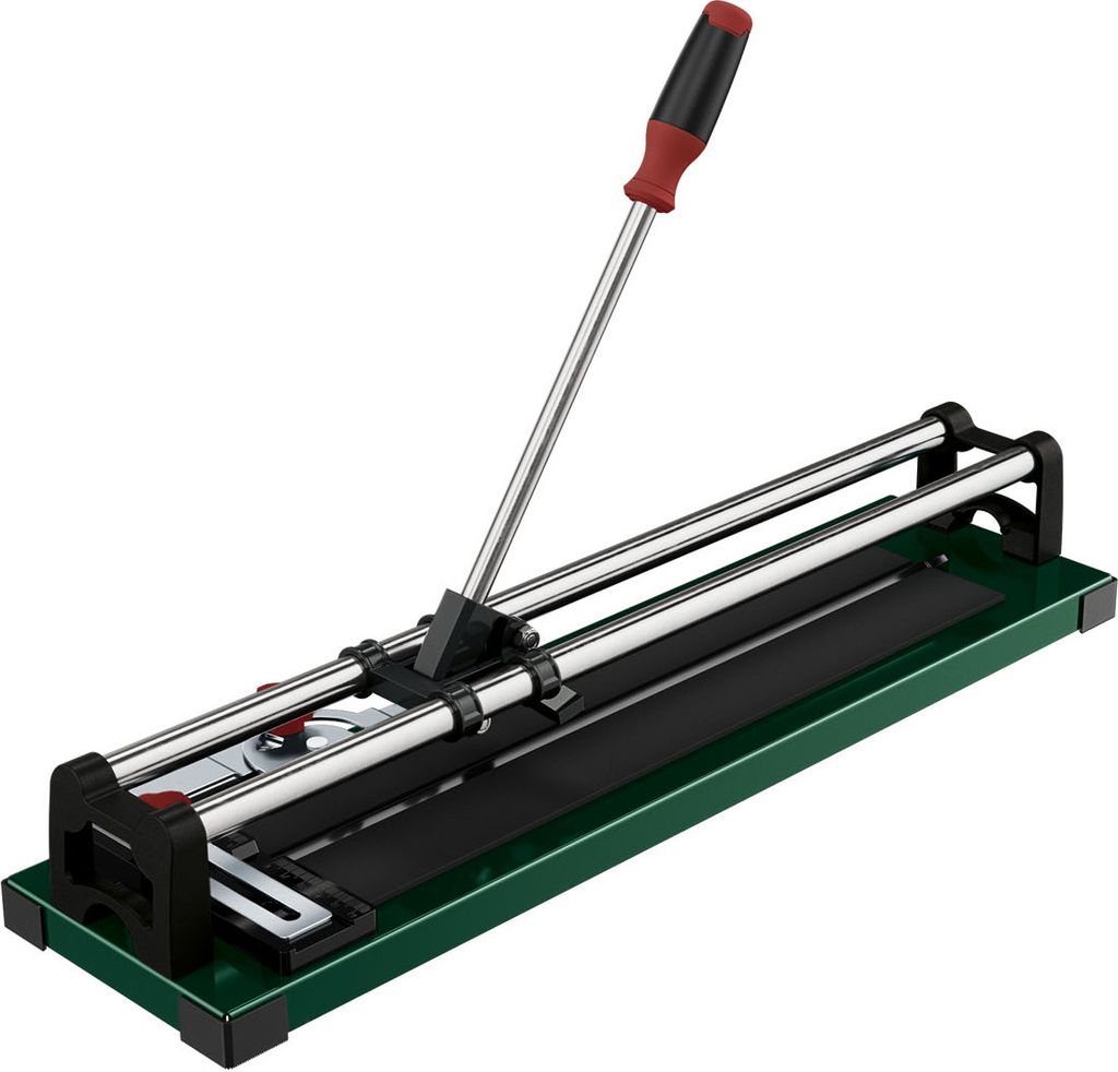 A tile cutter on a white background.