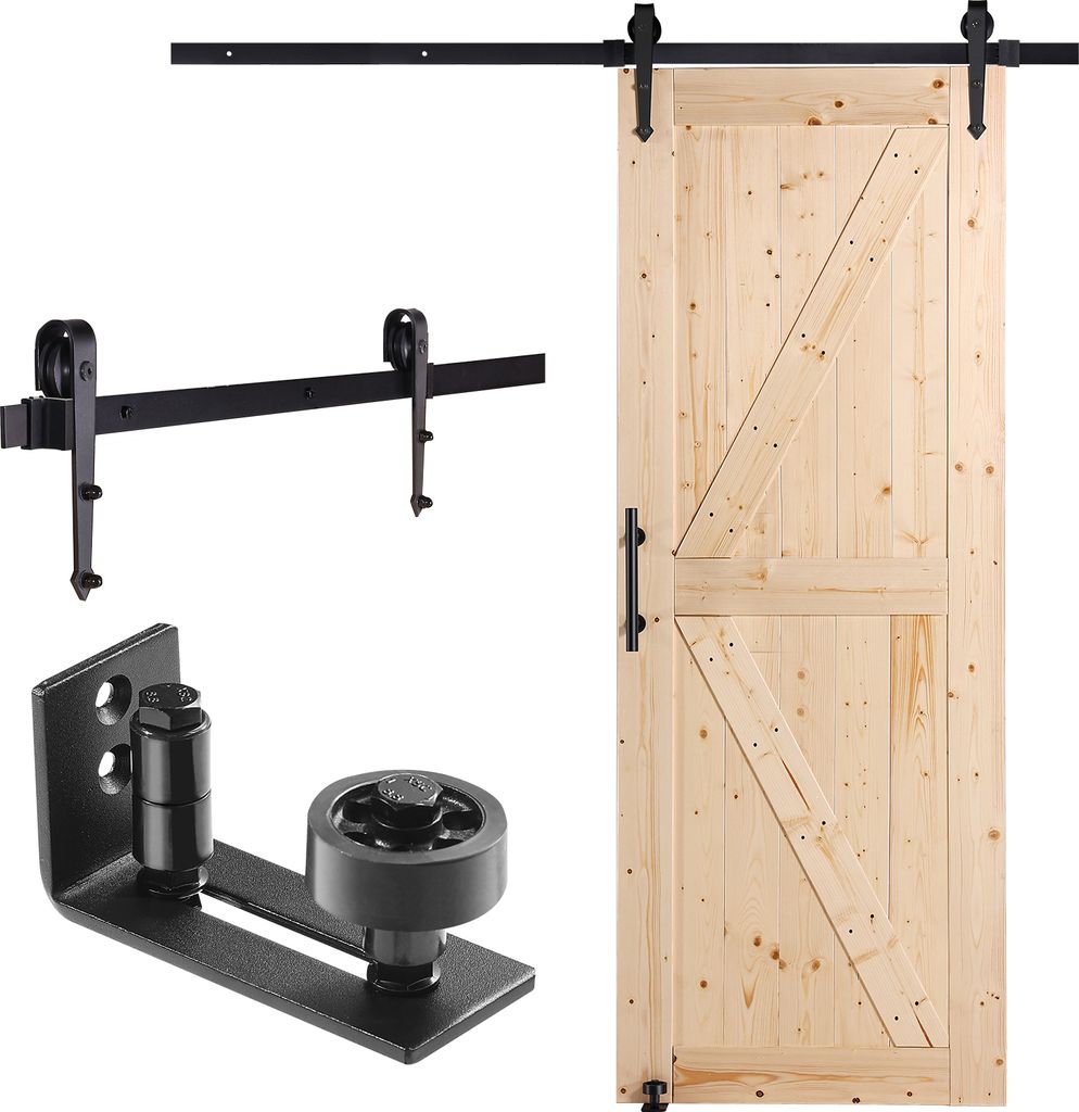 Set di porte scorrevoli e ferramenta VEVOR, porta Immagine del prodotto 