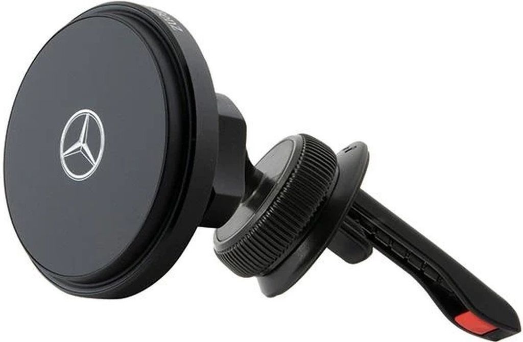 Mercedes Silver Star MagSafe - Magnetic car mount with 15W wireless charging (black)