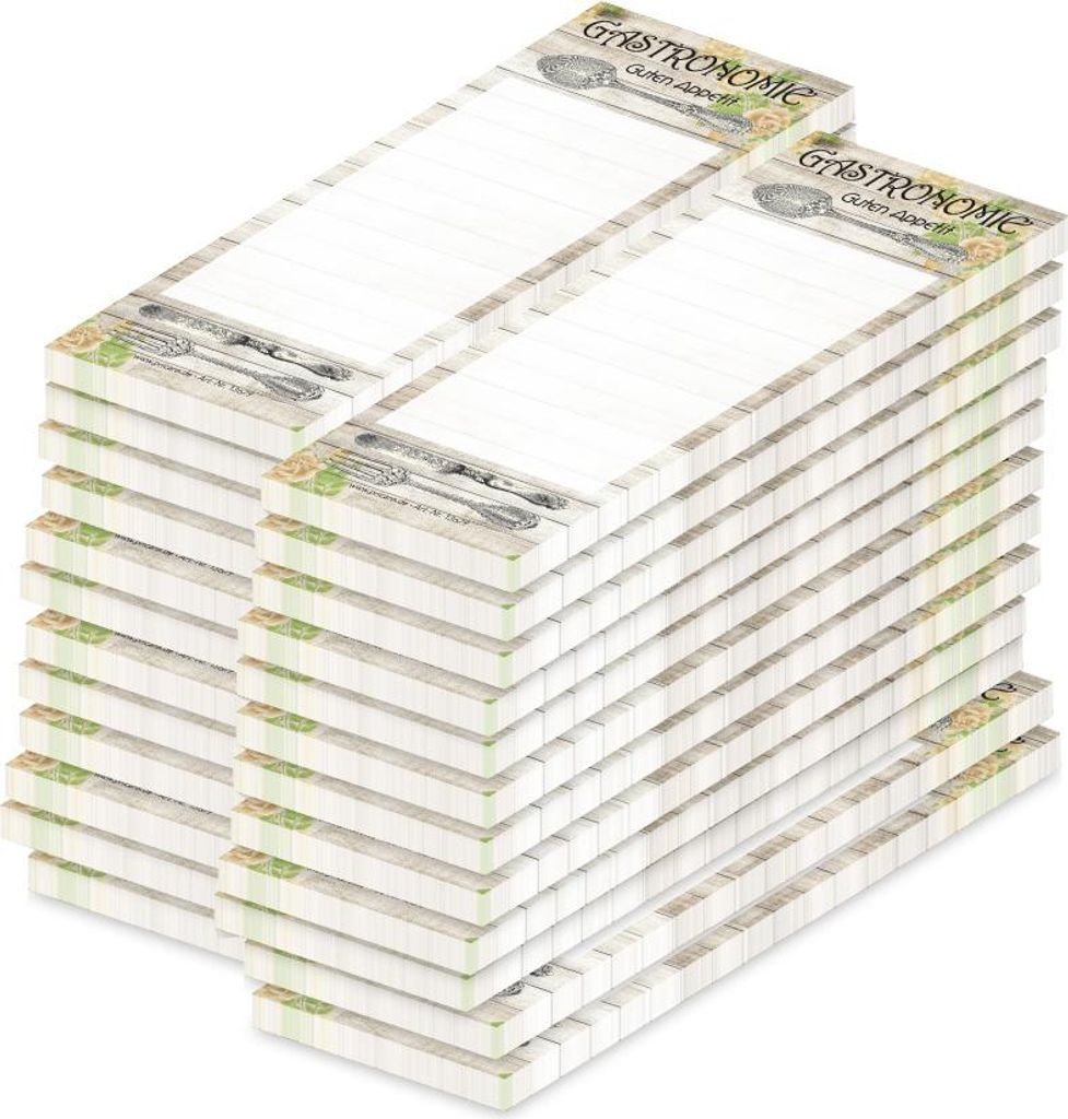 PRICARO Kellnerblock "Rustikal", 24 Stück