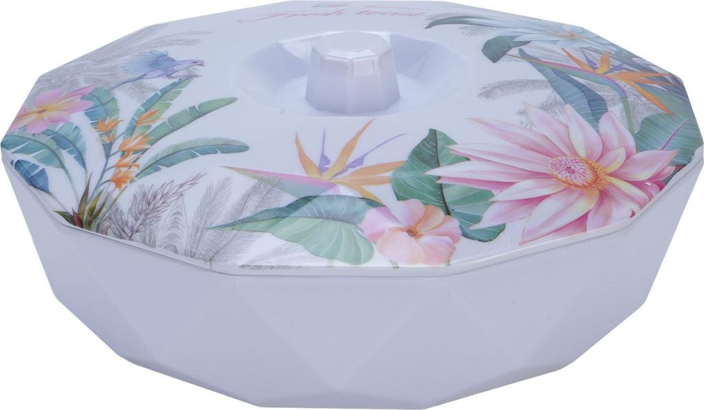 Snack Serving Tray Multifunktionale 5 Fach geteilt Lebensmittel Lagerung Container Runde Kunststoff Lebensmittel Lagerung Veranstalter Stil 2