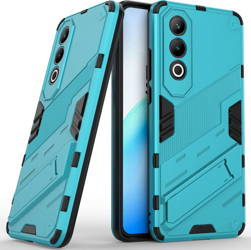 Custodia Armor per OnePlus Nord CE4 Hybrid PC TPU Bumper Custodia protettiva antiurto con funzione stand Blu