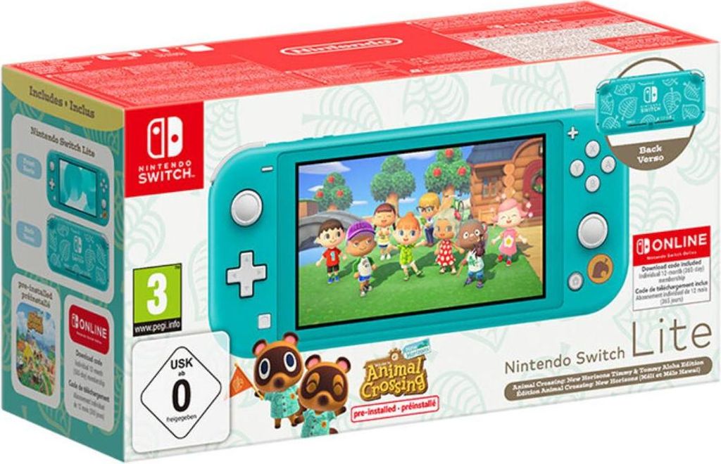 Nintendo Switch Lite Türkis+Animal Crossing New Horizons 12 Obrázek produktu 