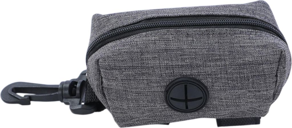1 Stück Kotbeutel-Spender, Grau Hundekotbeutel-Halter, Tragbare Hundekotbeutel-Spender mit Reißverschluss, Haustier Kotbeutelspender Passt jede H...