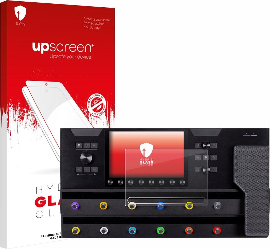 upscreen Schutzglas für Line 6 Helix Stadium XL Schutzfolie Panzer Folie Glas Display Schutz klar
