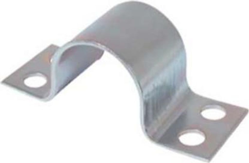 Mastschelle, Stahl Zusatzklemmriefen, Rohr 40-42mm