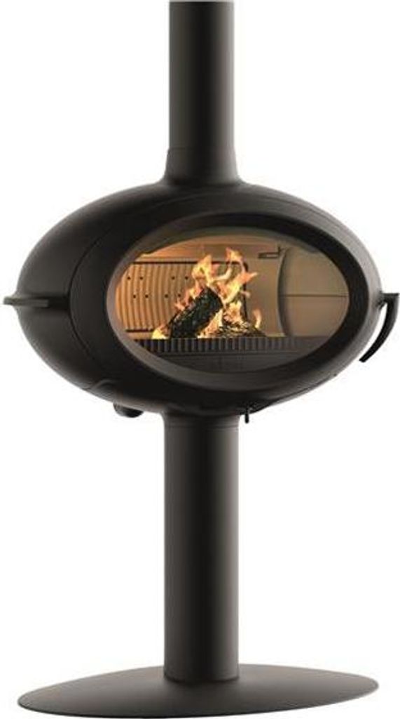 Poêle à bois BRIO SUR PIED - 7 kW - Rdt: 76% - B. 50 cm - Image du produit 