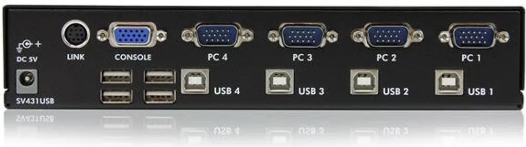 Switch KVM VGA 4 PC avec Partage de Périphériques USB StarTech SV411KUSB - 4