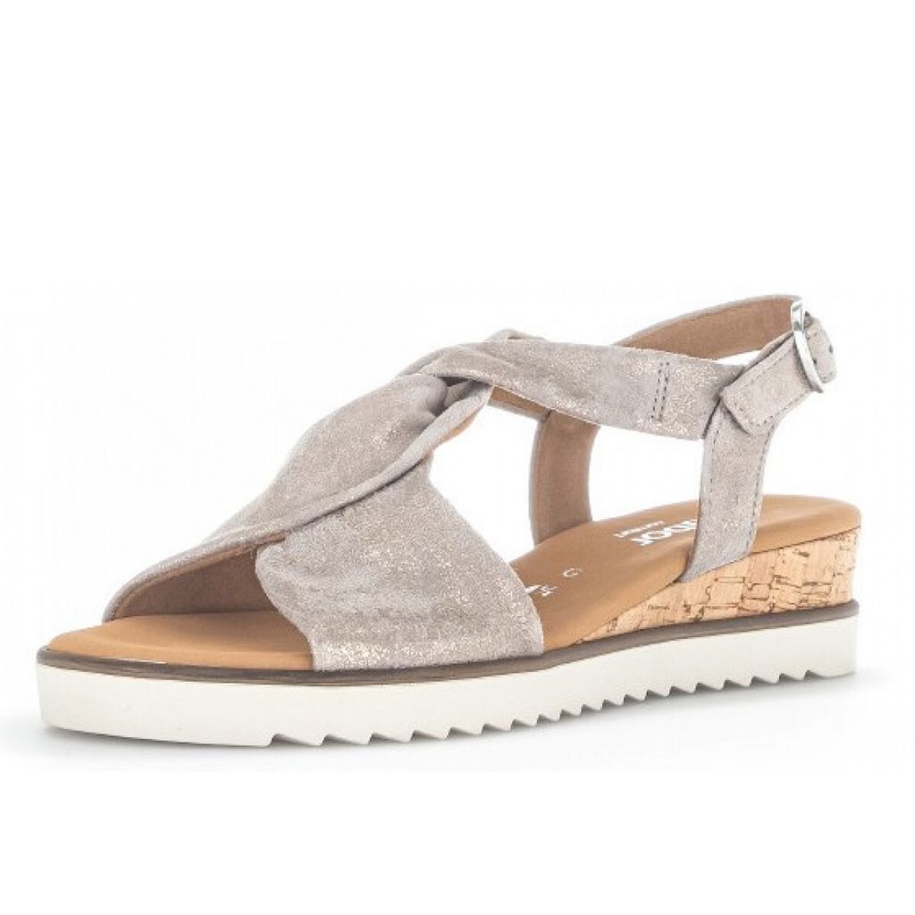 Gabor Sandalette 2.751.95, Rauleder, Beige, Damen
