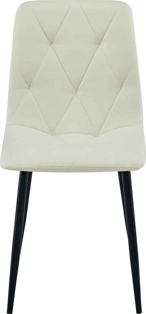 Sedia LIBRA - tessuto beige / gambe nere x 3 - 3