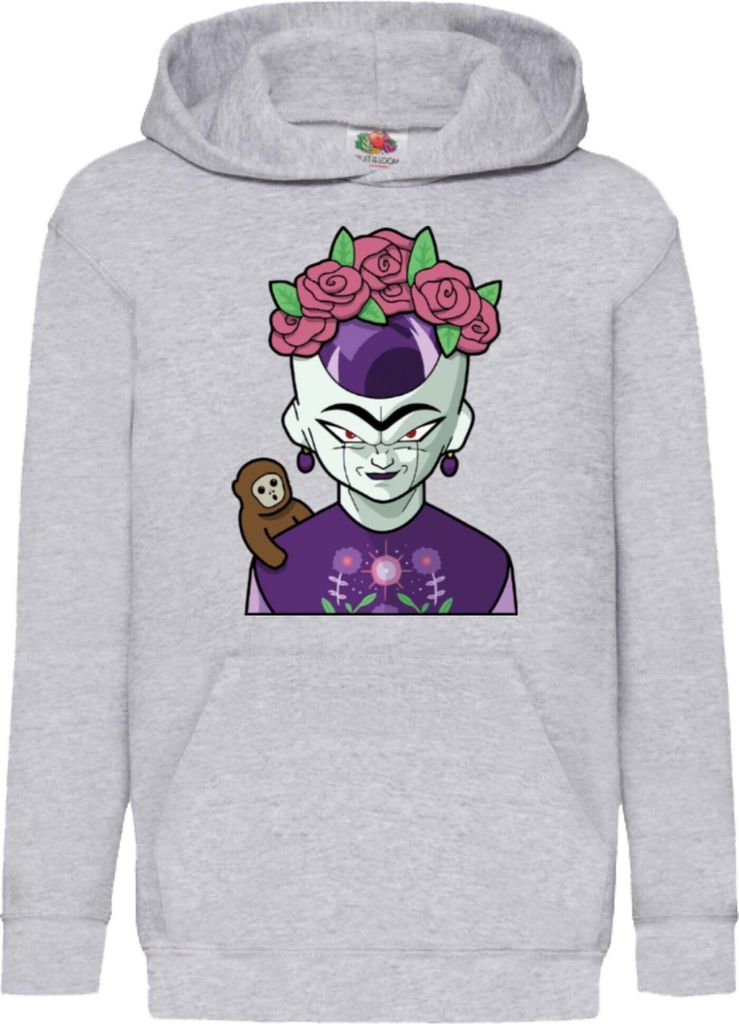Kinder Kapuzenpullover Dragon Anime Manga Ball Z Frieza 03, 9-11 Jahr - 140 / Grau