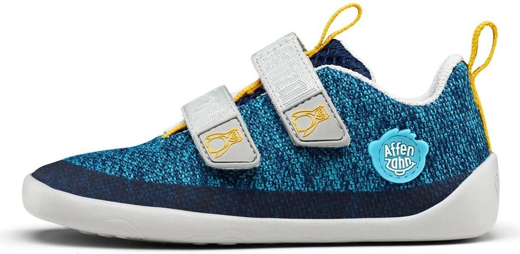 AFFENZAHN Knit Pinguin Schuhe Kinder blau 25