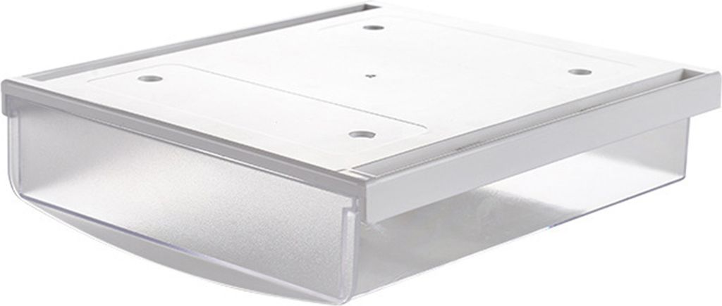 Unter Schreibtischschublade befestigbare versteckte selbstklebende Kunststoffstäbe auf Schubladen unter Schreibtisch Organizer Office Supplies-Weiß