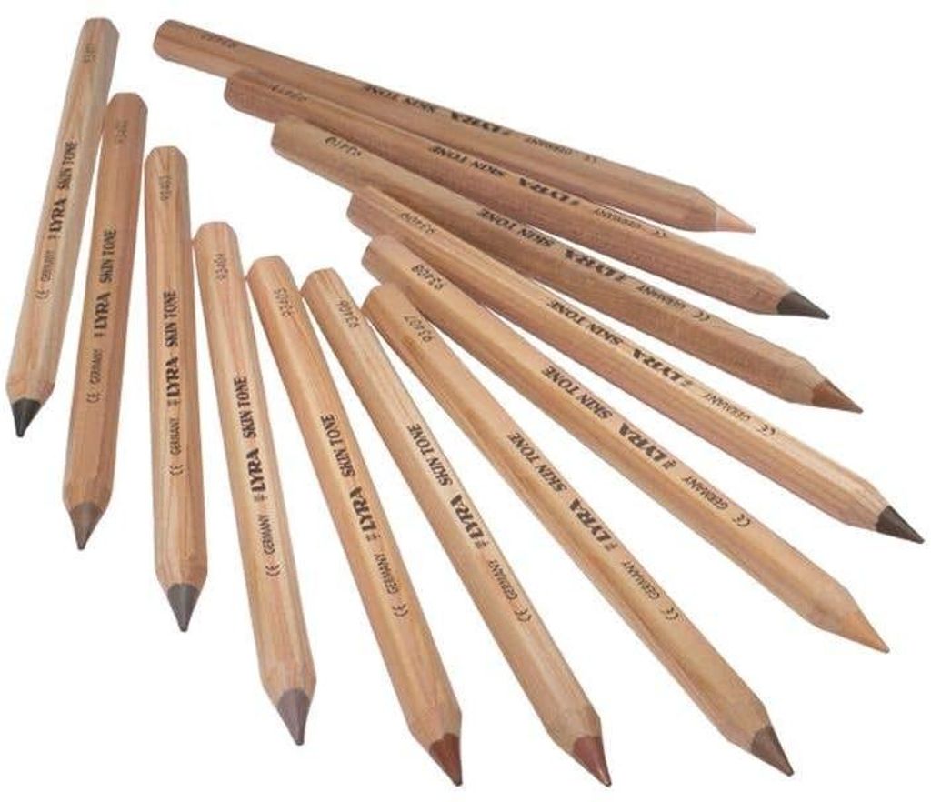 LYRA Farbstifte Farb-Riesen Skin Tones 12 Stück Kartonetui Produktbild 