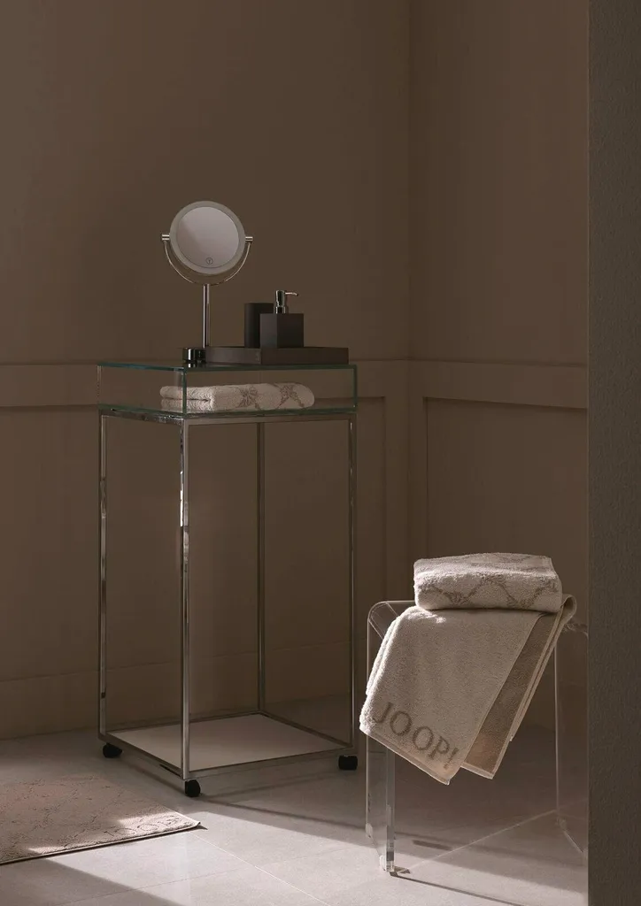 Drap de douche de luxe JOOP! 80x150 cm en coton crème Doubleface - 5