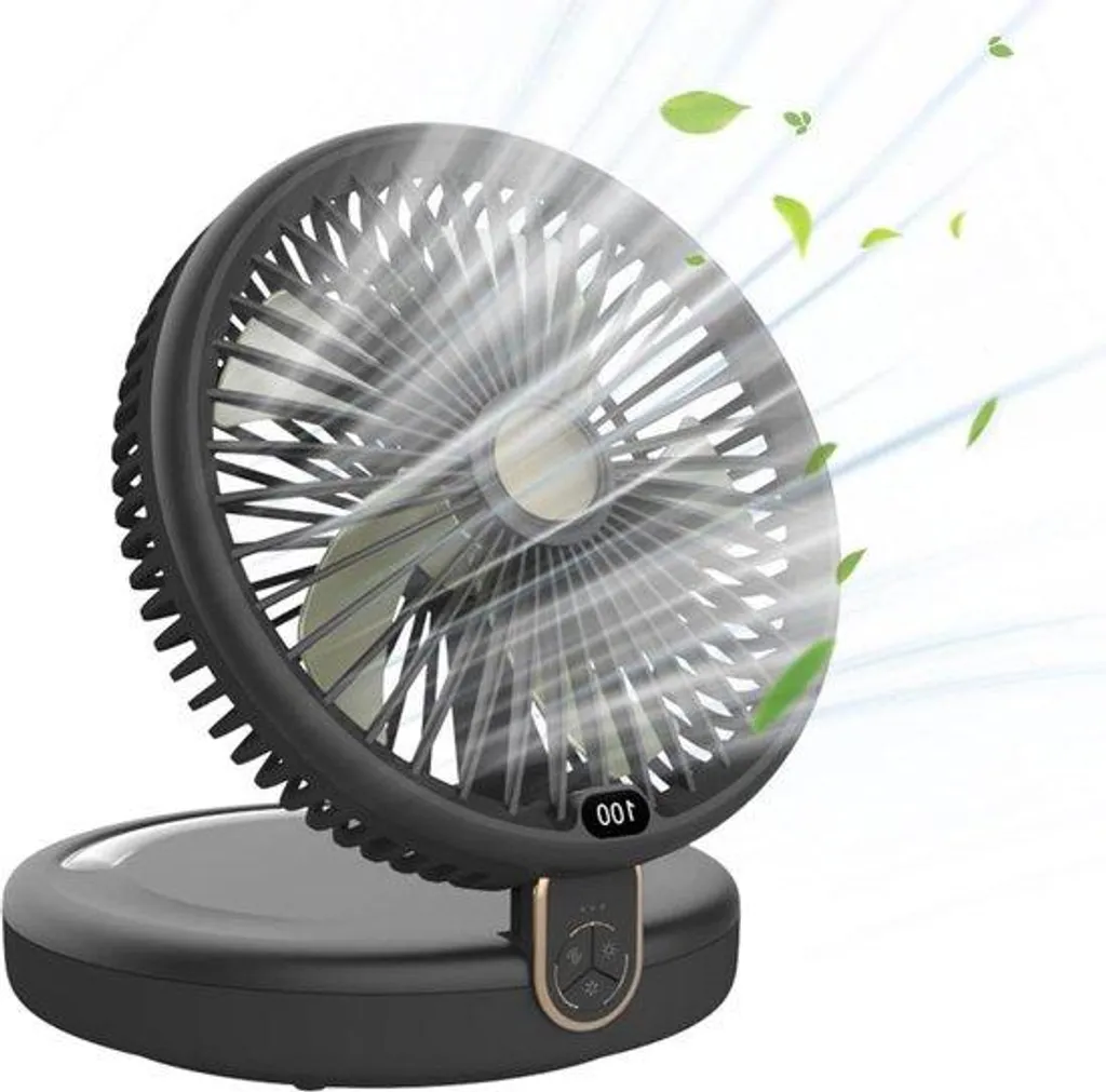 Ventilateur suspendu LED silencieux 6 vitesses et oscillation 120°