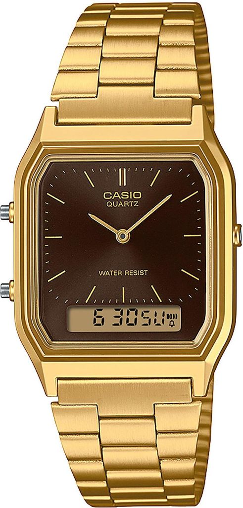 Casio Uhr Vintage Armbanduhr golden AQ-230GA-5AMQYES
