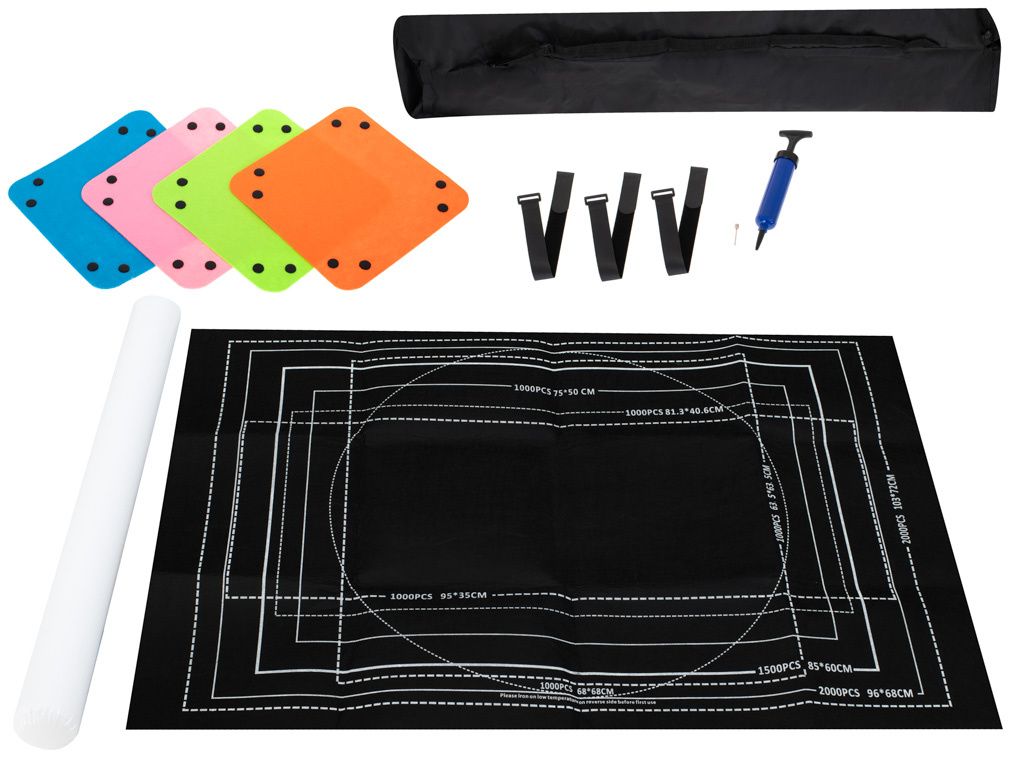 Puzzlematte für 2000 Teile, 118 x 79 cm, zum Aufrollen, Aufbewahren und Transportieren, schützt vor Verschütten