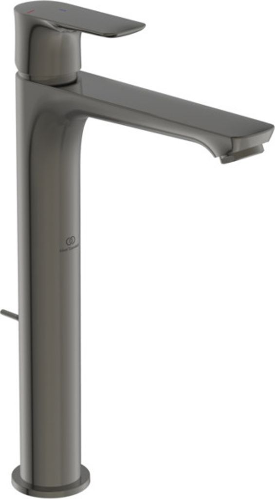 Ideal Standard Waschtischarmatur Connect Air BlueStart verlängerter Sockel, Ausladung 150mm A7026A5 Magnetic Grey