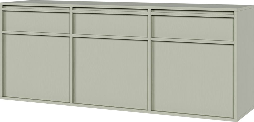 Selsey Evo - Sideboard 3-türig hängend mit 3 Schubladen, Produktbild 