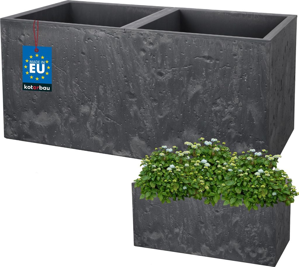 KOTARBAU® Vaso da fiori rettangolare 77 x 39 x 37 cm Immagine del prodotto 