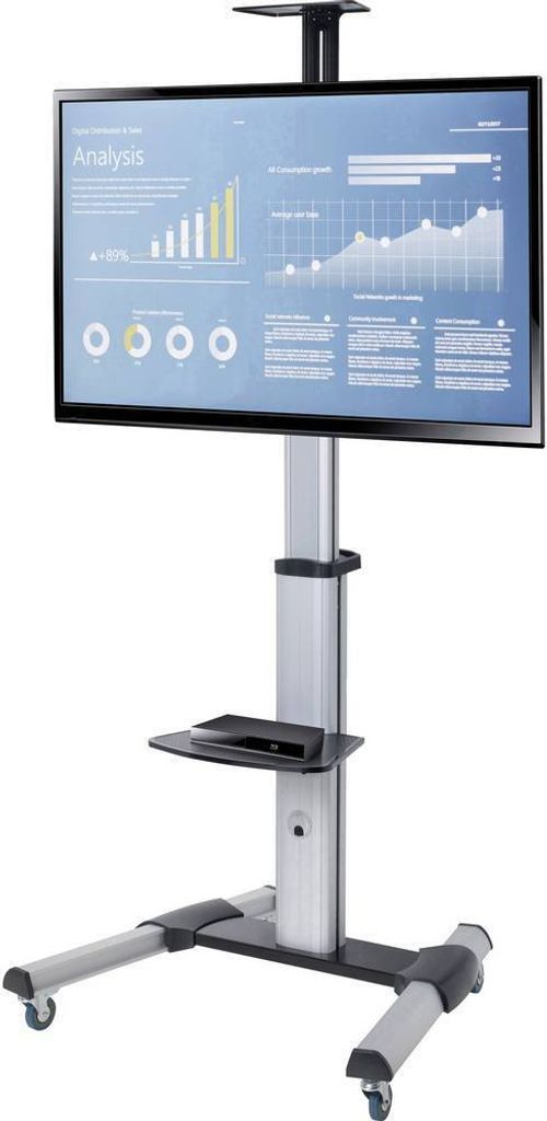 SpeaKa Professional PREM-LINE XL FS10S-46T TV-Rollwagen 94,0 cm (37) - 177,8 cm (70) Neigbar, Rotierbar, Höhenverstel
