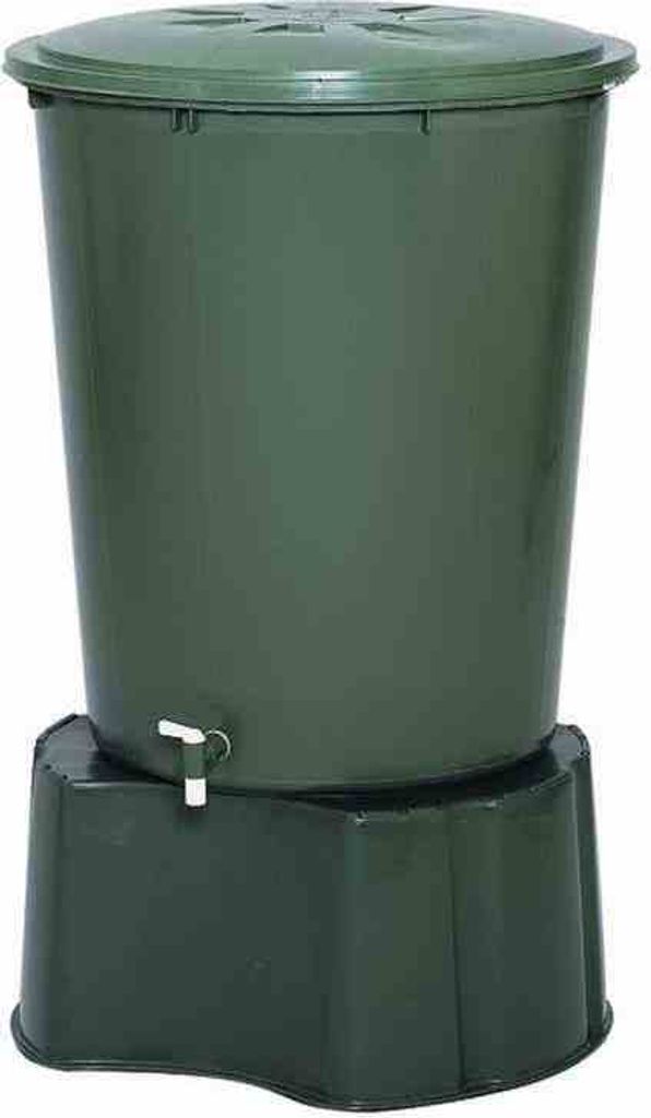 Regentonne 510l rund mit Deckel und Hahn