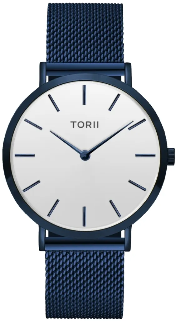 Montre femme bleu marine TORII N38NM.WN - Idéale pour le bureau et soirées