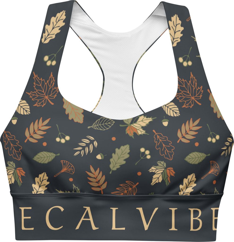 DECALVIBES Longline Sports Bra Sport BH Ultimate Autumn Leaves - 2XL