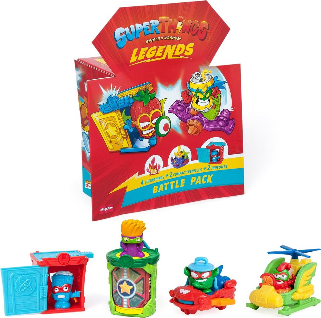 SUPER THINGS Legends Battle Pack Figuren mit Fahrzeugen BATTLE PACK
