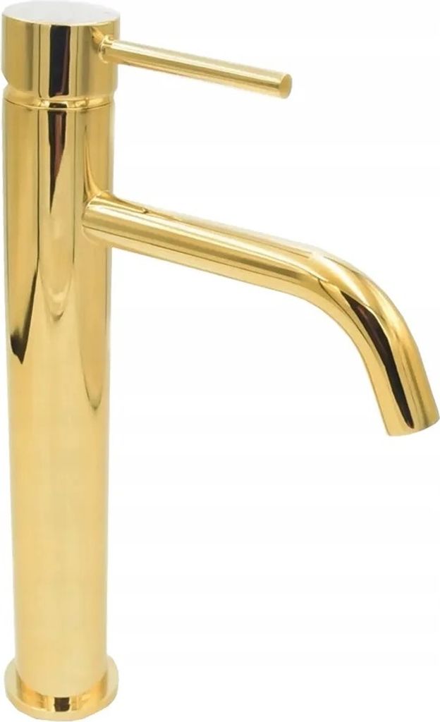 Arbeitsplatte Badezimmer Waschbecken Wasserhahn High Ceramic Gold Kivo