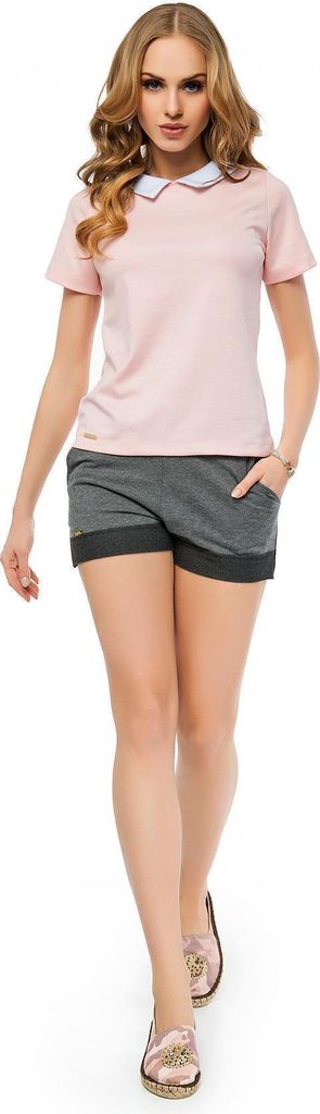 Damen Shorts kurze Hose mit Taschen; Grafit/S/36