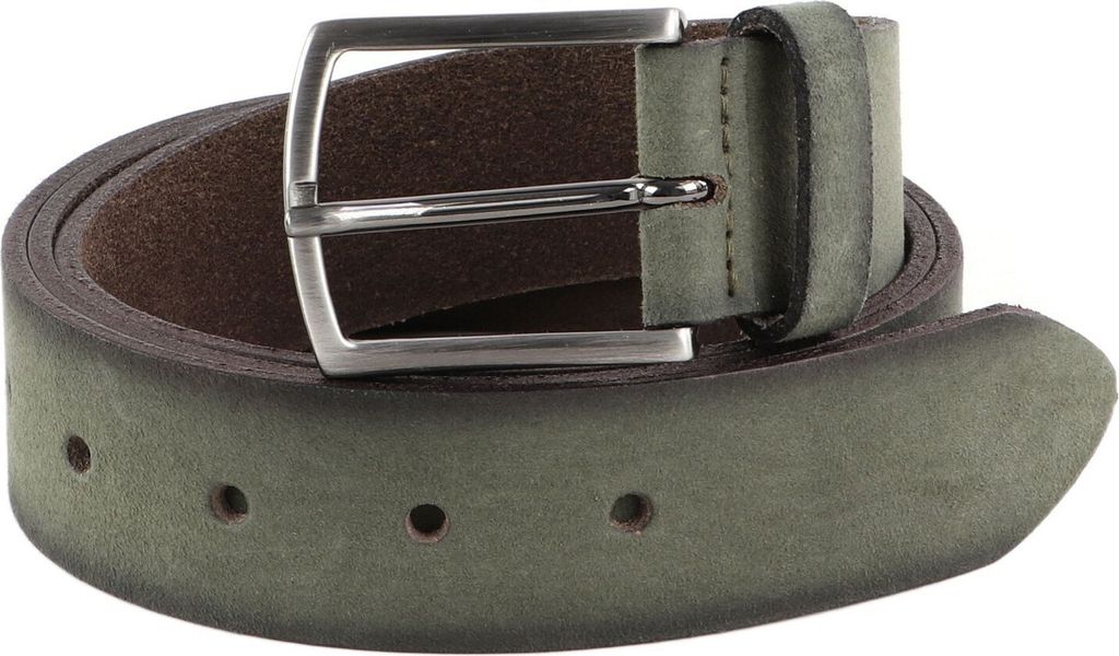 Vanzetti Leder Gürtel 35mm Leather Belt W80 Forest Green dunkelgrün