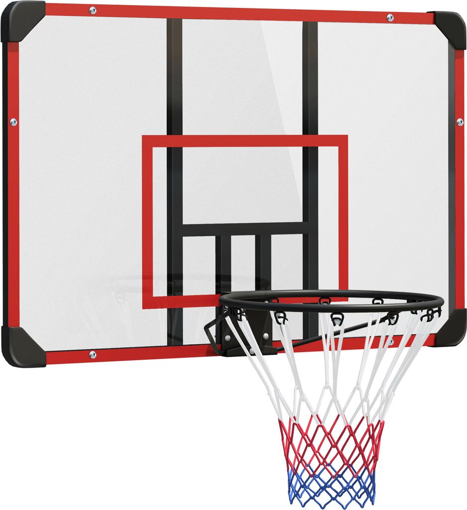 Basketbalový koš, deska s košem, síť s deskou, montáž na Obrázek produktu 