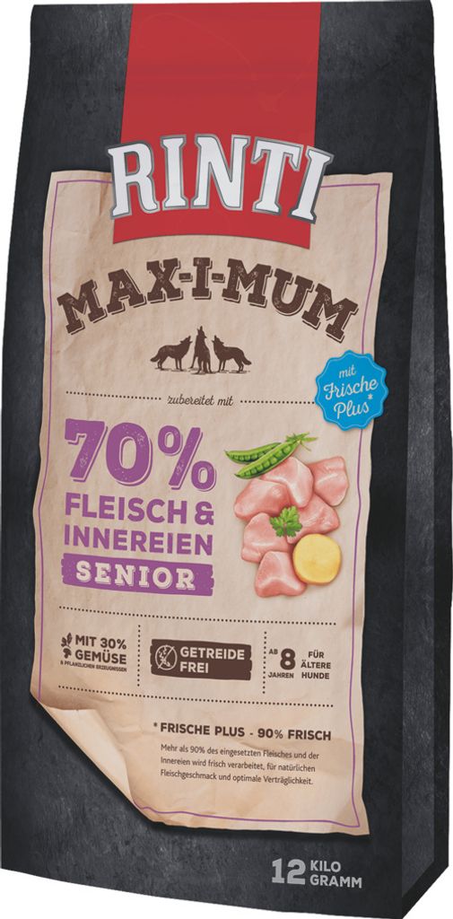 Rinti Max-i-Mum Senior poulet 12kg Image du produit 
