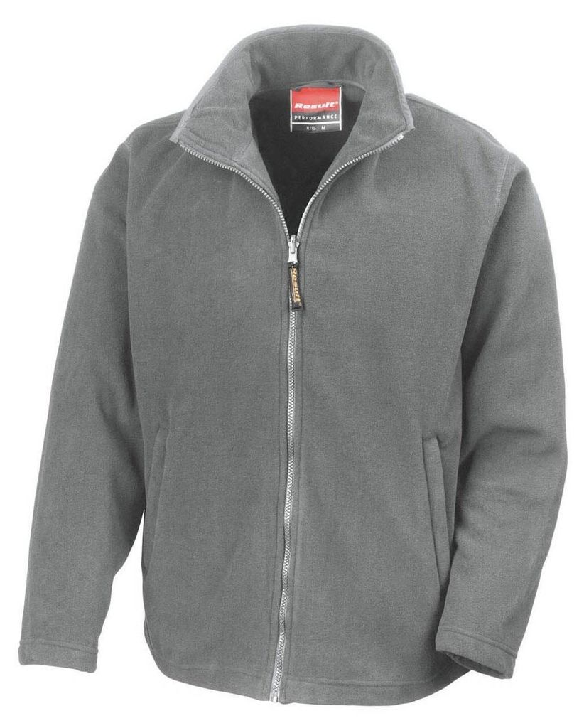 Result Herren Mikrofleece-Jacke, wasserabweisend, atmungsaktiv FK567 (XS) (Hellgrau)