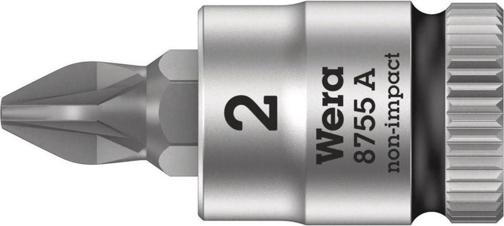 Wera 8755 A 05003354001 Pozidriv Bit PZ 2 1/4 (6.3 mm)