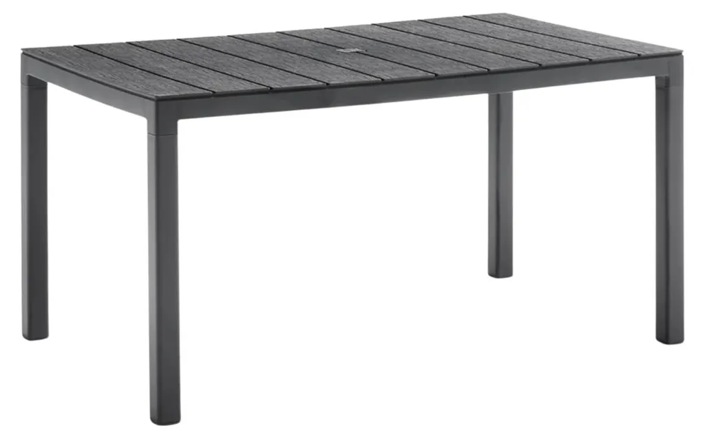 Table de jardin sans entretien 6 places Bica King graphite 146 cm anti-UV