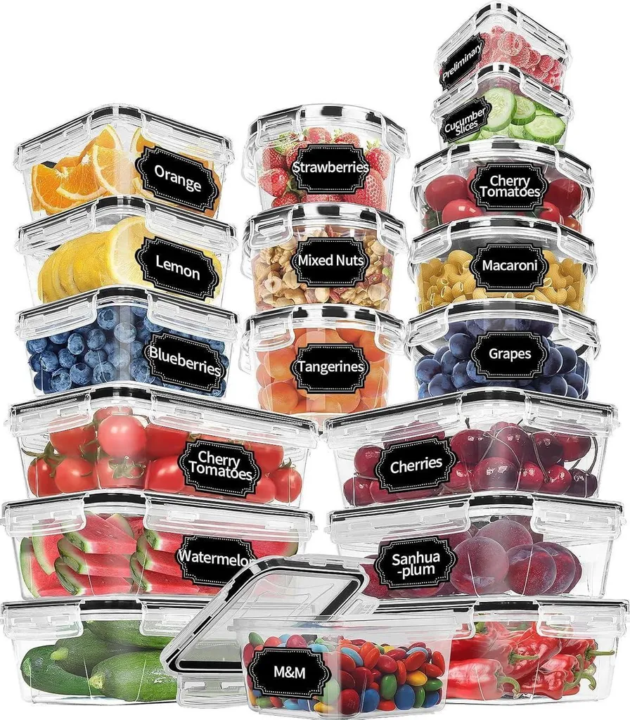 Set Barattoli Skroam 36 Pz Design Minimalista per Cucina Moderna