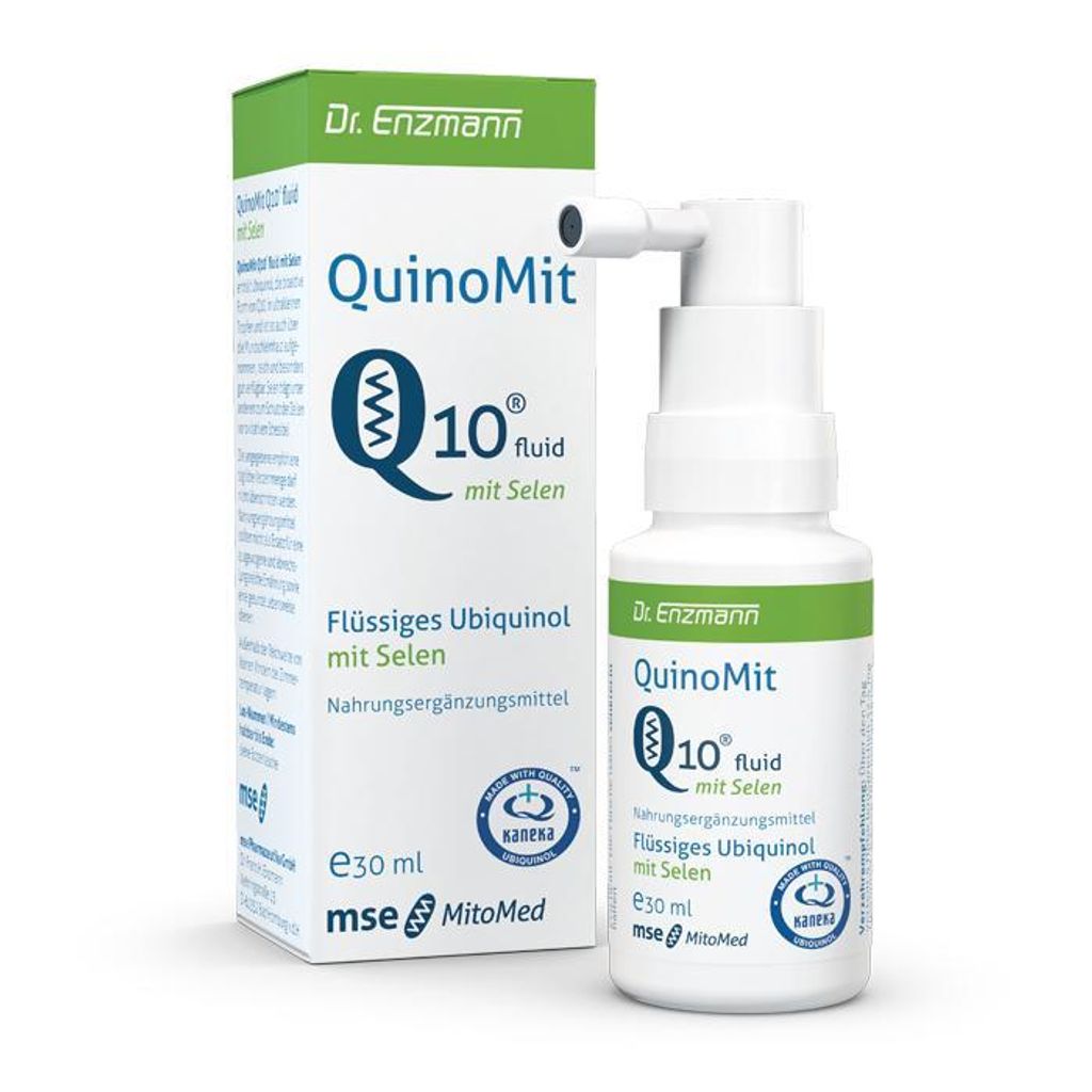 Dr. Enzmann QuinoMit Q10 fluid mit Selen 30 ml - Ubiquinol MSE - liposomal