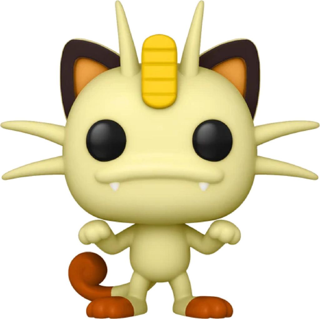 A Funko Pop! vinyl figure of the Pokémon character Meowth.