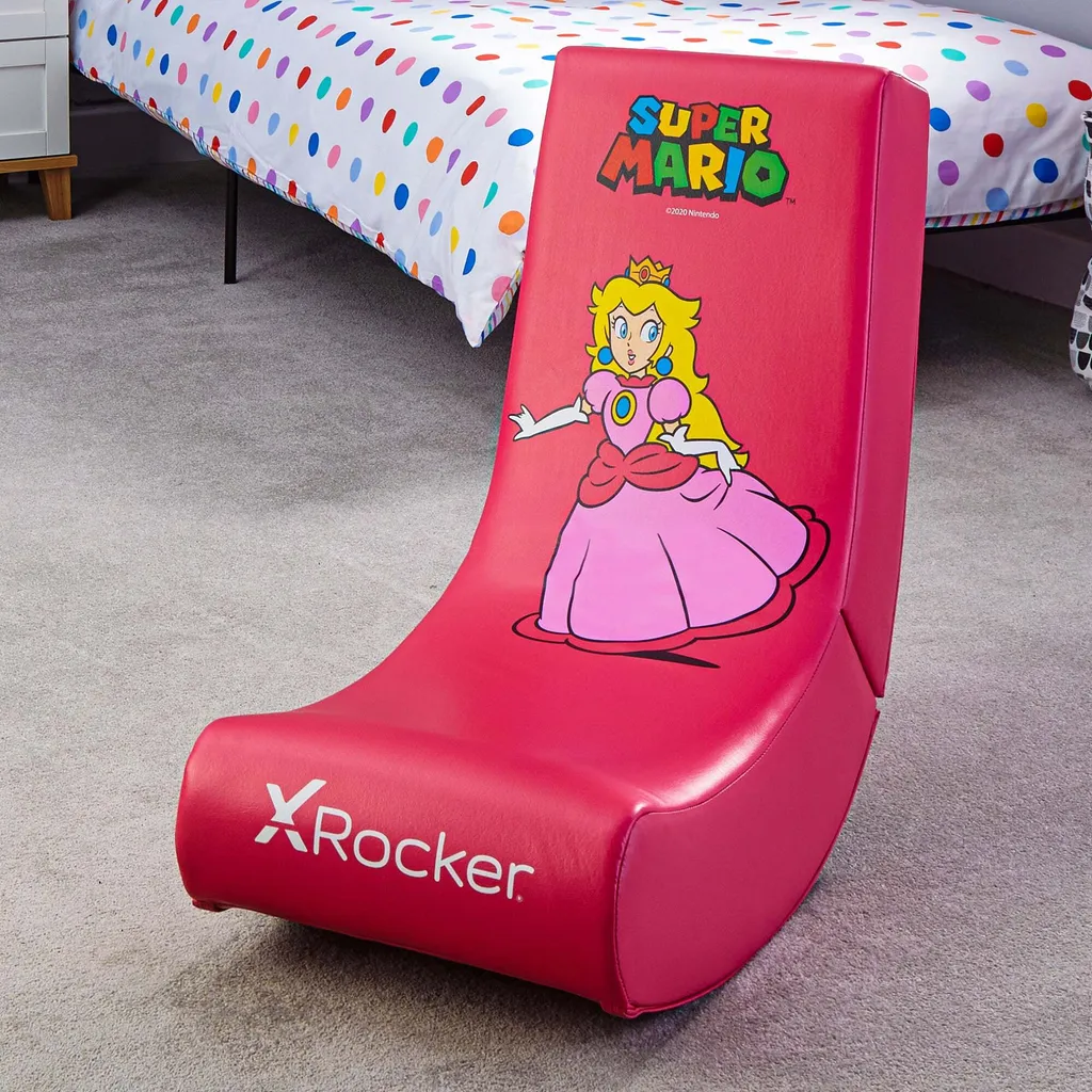 Fauteuil Gamer X-Rocker Peach Joy Edition - Siège Vidéo Nintendo