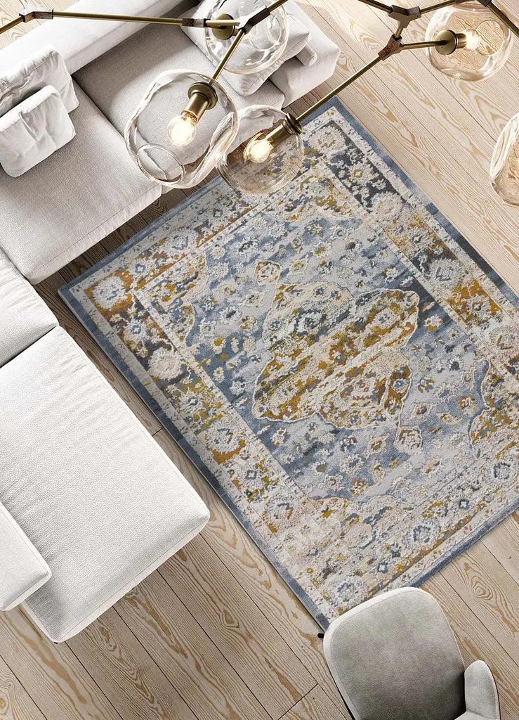 ATTICGO Kurzflorteppich SPRINGS Vintage in Mehrfarbig, 154x230 cm