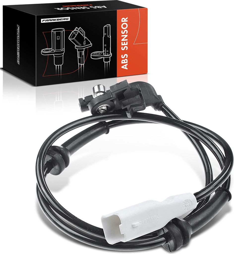 Frankberg 1x ABS Sensor Hinterachse beidseitig für Citroën C4 Coupe I Stufenheck Peugeot 307 Break CC SW 1.4L 2004-2006